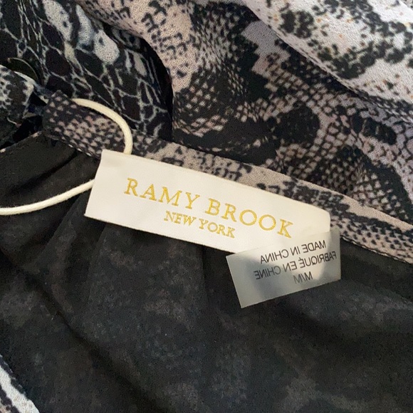 NWT Ramy Brook Monae Printed Popover Dress Mini - Picture 8 of 9